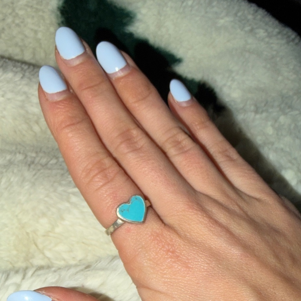 Heart-Shaped Turquoise Ring